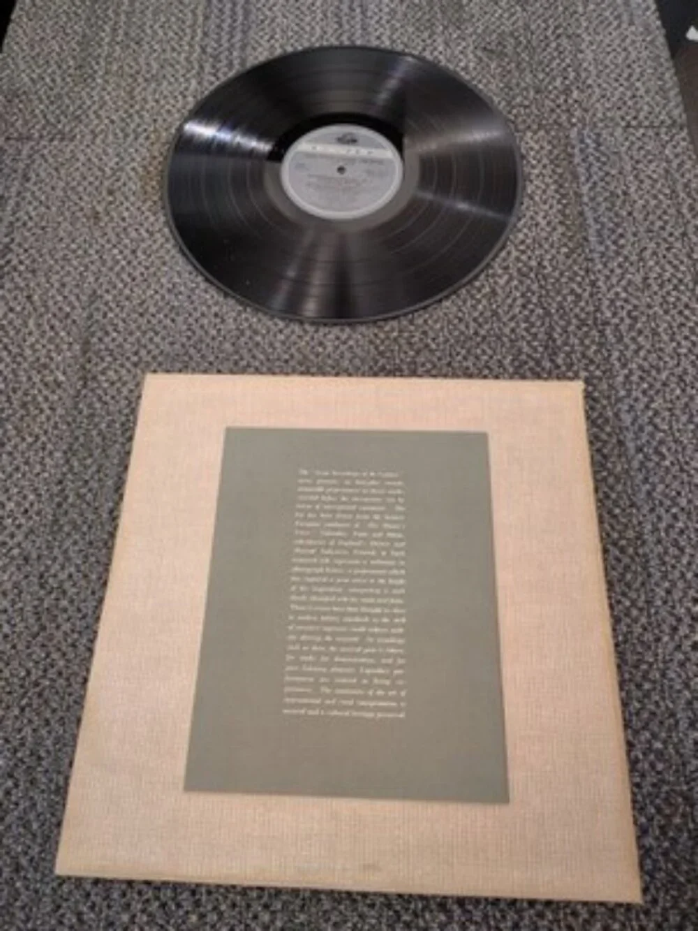 BACH / Pablo CASALS cello UK LP ANGEL COLH 18 Dowel Spine EX